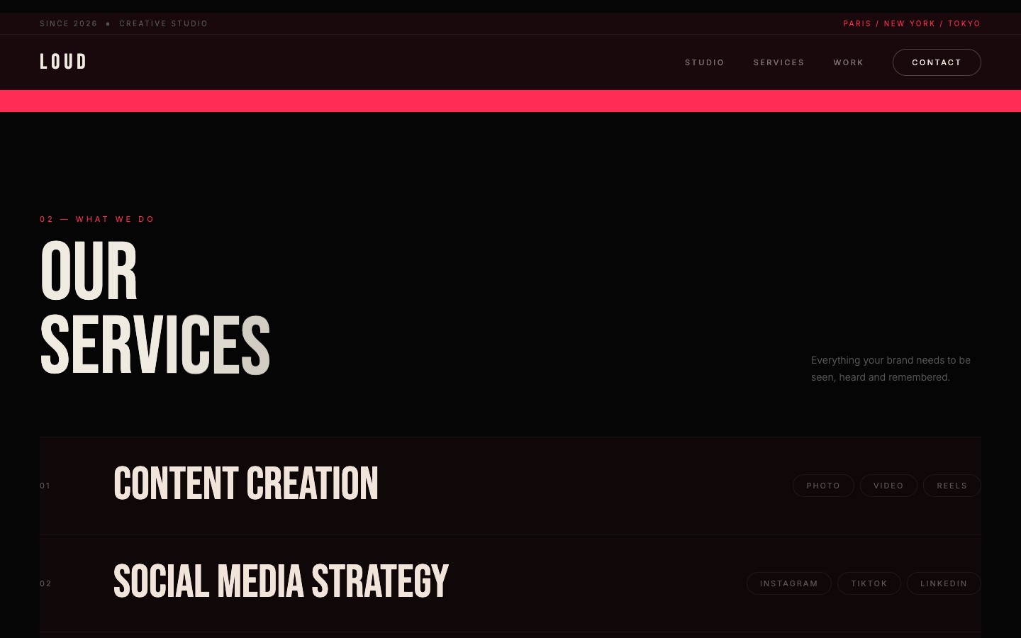 LOUD — services