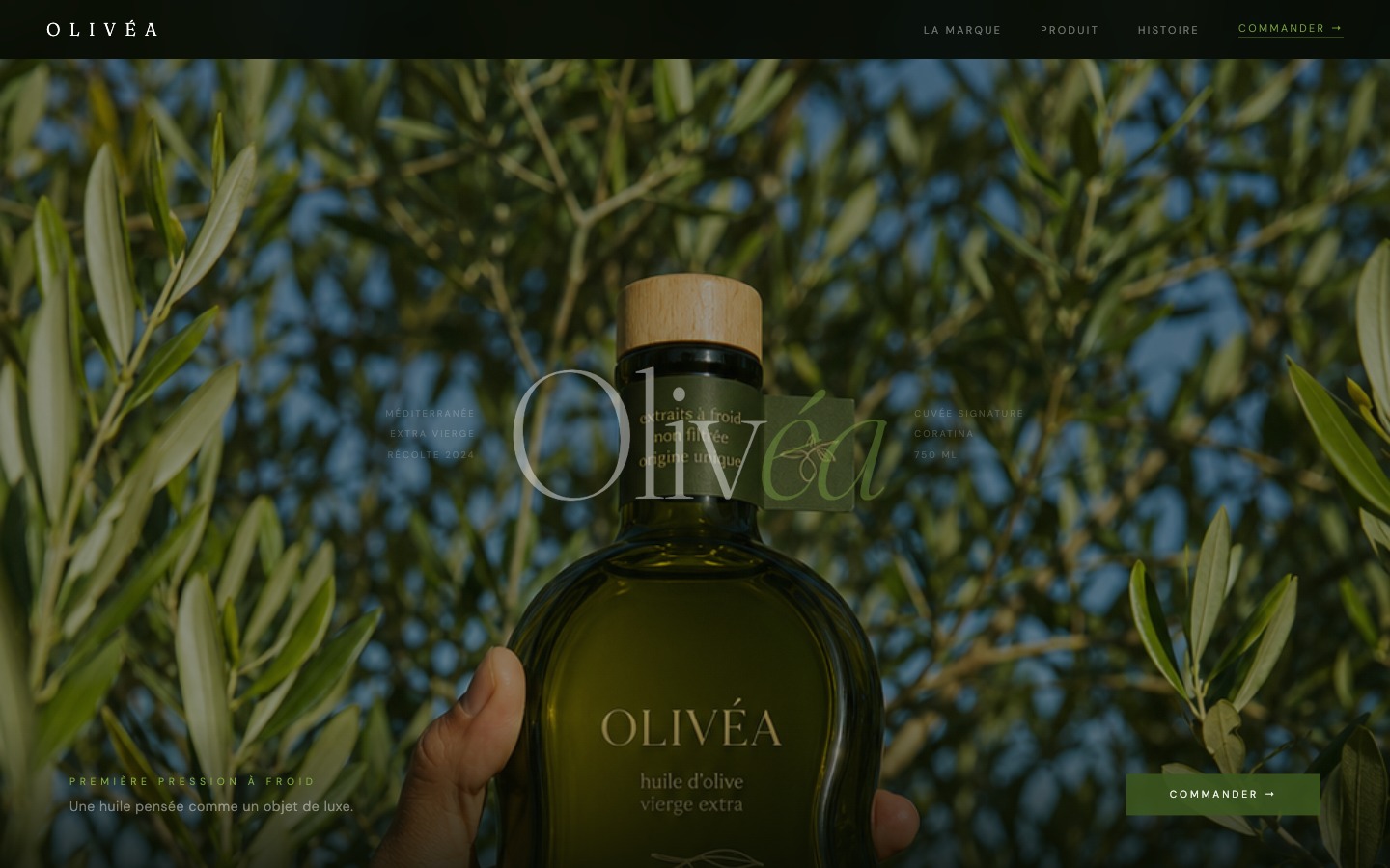 Olivéa — section produit